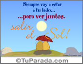 Ver juntos salir el sol.