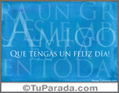 Día del amigo en celeste