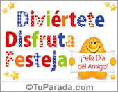 Tarjeta Día del amigo