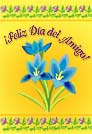 Feliz día del amigo con flores