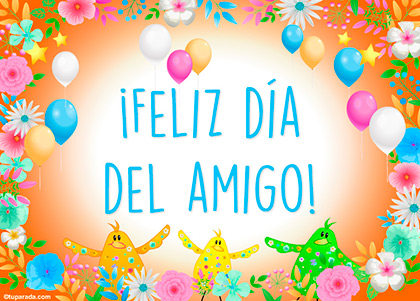 Tarjeta de Día Internacional del Amigo