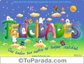 Tarjeta de felicidades con estrellas