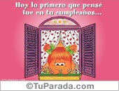 Hoy lo primero que pensé...