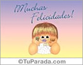 Tarjeta de Muchas felicidades