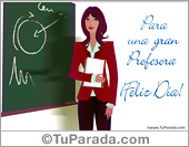 Tarjeta Día de la profesora