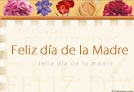 A mamá con flores