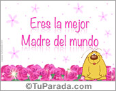 Tarjeta para la mejor madre del mundo
