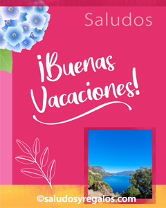 Tarjeta de Viajes y vacaciones