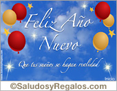 Tarjeta de feliz año nuevo