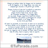 El amor todo lo cree, todo lo espera...