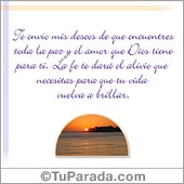 Te envío mis deseos...
