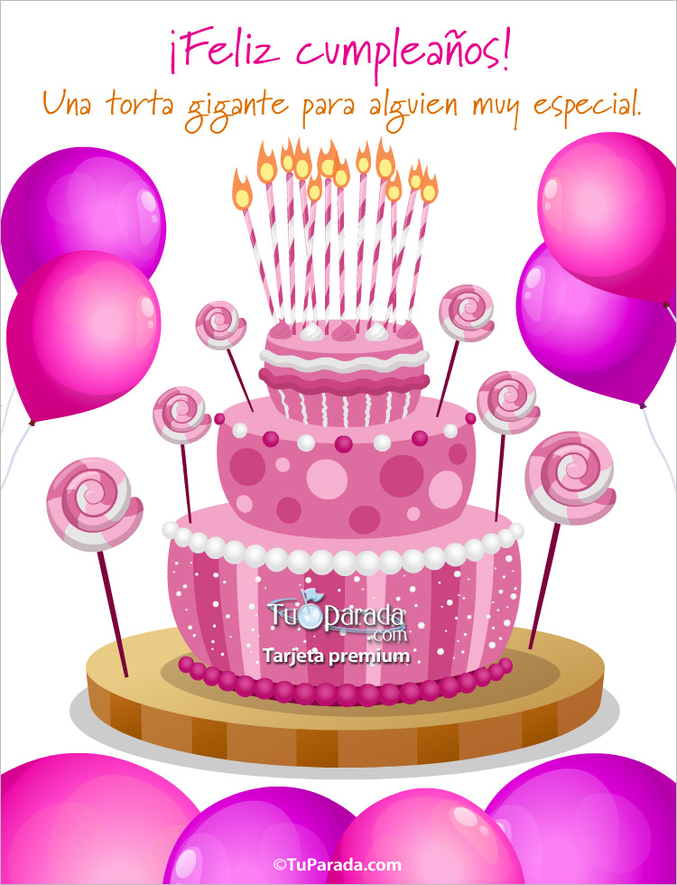 Torta rosa con globos