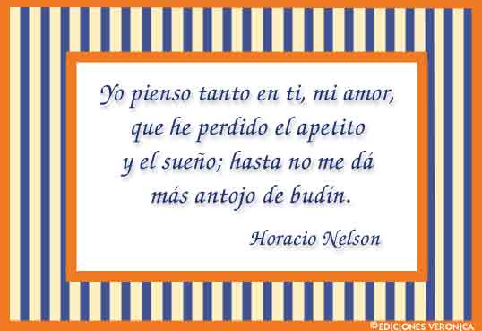 Frase de Horacio Nelson