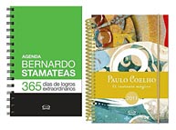Agendas de Bernardo Stamateas y Paulo Coelho.
