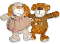 Pareja de osos medianos