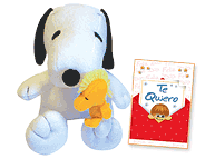 Snoopy y Amigo con tarjeta