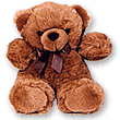 Oso de peluche marrón
