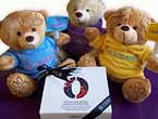 Peluche con chocolates