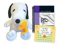 Snoopy con Amigo, Agenda 2008 y tarjeta