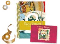 Agenda Paulo Coelho con tarjeta