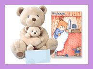 Oso Cubbles & Baby con tarjeta