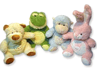 Peluche con panza bordada