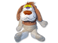 Perro de peluche con remera
