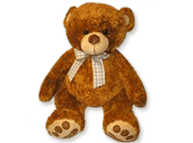 Gran oso de peluche marrón