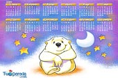 Calendario Osito - 2009