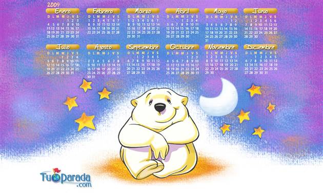Origen y significado de Calendario Osito - 2009
