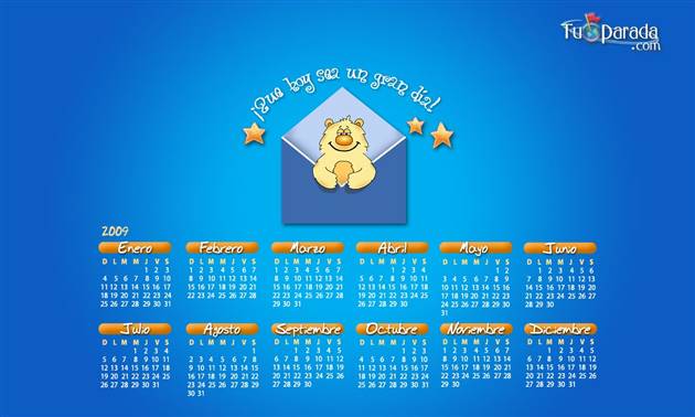 Origen y significado de Calendario Osito - 2009