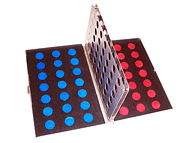 Juego magnético 4 en línea.