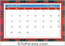 Calendario Junio 2010