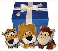 Set de tres animales de la selva.