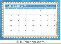 Calendario Septiembre 2010