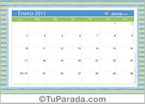 Calendario Enero 2011
