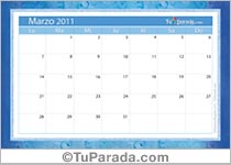 Calendario Marzo 2011