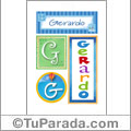 Gerardo - Carteles e iniciales