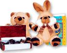 Oso y conejo.