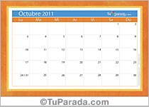 Calendario Octubre 2011