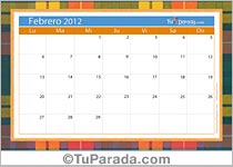 Calendario Febrero 2012