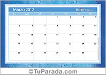 Calendario Marzo 2012