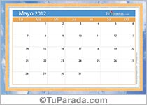 Calendario Mayo 2012