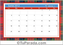 Calendario Junio 2012