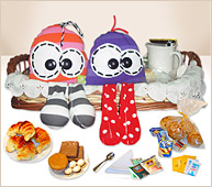 Desayuno casero con 2 divertidos monstruos