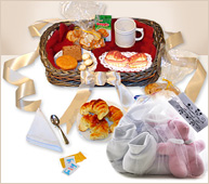 Desayuno con ropita para bebé (rosa)