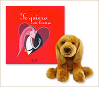 Perrito Russ y libro: Te quiero