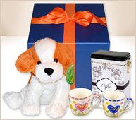 Regalo especial con simpático perro.