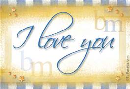 Origen y significado de B y M - I love you