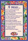 Poema: A veces...